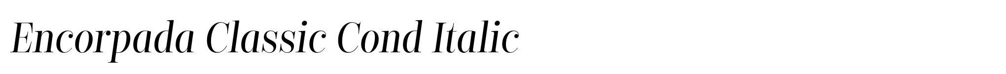 Encorpada Classic Cond Italic image